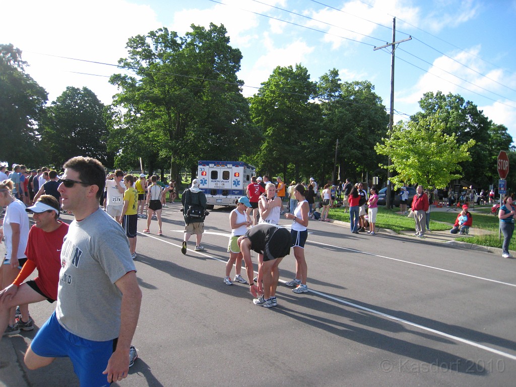 Dexter Ann Arbor 2010 035.jpg - The ambulance gets a head start on the crowd.